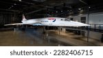 Small photo of Bristol, United Kingdom - February 2023: British Airways Concorde Supersonic Plane SST G-BOAF