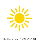 sun vector icon. sun... | Shutterstock .eps vector #1299597118