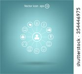 technology web icons set | Shutterstock .eps vector #354446975