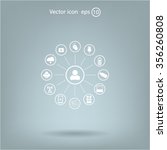 technology web icons set | Shutterstock .eps vector #356260808