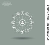 technology web icons set | Shutterstock .eps vector #451976815