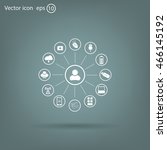 technology web icons set | Shutterstock .eps vector #466145192