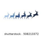 reindeer motion illustration  | Shutterstock .eps vector #508213372