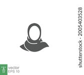 women hijab icon. female saudi... | Shutterstock .eps vector #2005403528