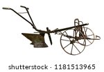 Old Rusty Plow Isolated On...