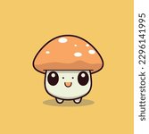 cute kawaii mushroom chibi...