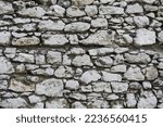 Small photo of stone masonry grey wall background. stone masonry grey wall backdrop. background stone masonry