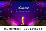blue pink golden shimmer awards ... | Shutterstock .eps vector #1991346965