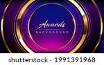 blue pink golden shimmer awards ... | Shutterstock .eps vector #1991391968