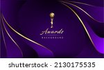 blue purple golden royal awards ... | Shutterstock .eps vector #2130175535