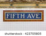 Mosaic Sign At The Fifth Avenue ...