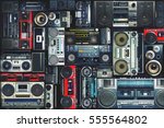Vintage wall full of radio...