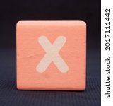 Small photo of the phoneme "X" symbol is one of the alphabet
