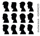 silhouettes of male head in... | Shutterstock . vector #426904255