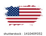 american flag. grunge old flag... | Shutterstock .eps vector #1410409352