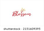 blossom logo.  blossom letter... | Shutterstock .eps vector #2151609395