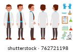 scientist character. friendly... | Shutterstock . vector #762721198