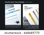set of business vector template ... | Shutterstock .eps vector #668685775