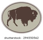 buffalo. hand drawn... | Shutterstock .eps vector #294550562