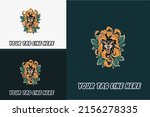 artwork design of head panther... | Shutterstock .eps vector #2156278335