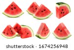Watermelon isolated on white...