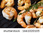 Fried Shrimps With Herbs  Close ...