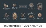 olive logo collection with... | Shutterstock .eps vector #2017757408
