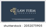lawyer logo with creative... | Shutterstock .eps vector #2052075905