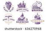 Wine Set Logo   Vector...