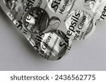 Small photo of Espoo, Finland - April 2020: Strepsils - sugar free lemon and menthol tasting drug helping with sore throat, cold and flu. This medication relieves pain and creates comfort. Closeup color image.