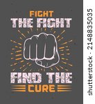 fight  the fight find the cure... | Shutterstock .eps vector #2148835035