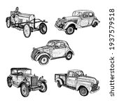 set of the hand drawn vintage... | Shutterstock .eps vector #1937579518