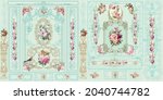 Vintage Victorian Pastel Floral ...
