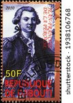 Small photo of Milan, Italy - March 10, 2021: Explorer Jean-Francois de la Perouse on postage stamp