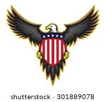 Patriotic American Bald Eagle ...