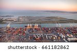 An Aerial Photo Of The Port Of...