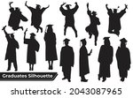 collection of graduates... | Shutterstock .eps vector #2043087965