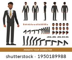 businessman wear black suit... | Shutterstock .eps vector #1950189988