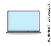 computer laptop icon 3d vector... | Shutterstock .eps vector #2072062205