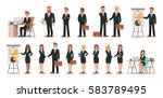 set of business characters... | Shutterstock .eps vector #583789495