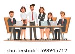 set of business characters... | Shutterstock .eps vector #598945712