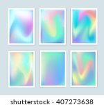 bright holographic backgrounds... | Shutterstock .eps vector #407273638
