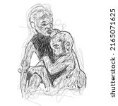 Scrible Art "2 Starving Boys In ...