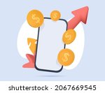 financial investment trade.... | Shutterstock .eps vector #2067669545