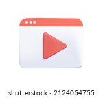 video player  ui play button.... | Shutterstock .eps vector #2124054755
