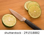 Lime And Three Slices With A...