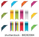 vector ribbons set | Shutterstock .eps vector #88282084