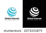 abstract global technology of... | Shutterstock .eps vector #2073252875