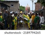 Small photo of "Kolhapur, Maharashtra India- august 10th 2022: Kumbhoj Moharram Julus in Kolhapur district in southern Maharashtra"