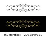 decorative border in retro... | Shutterstock .eps vector #2086849192